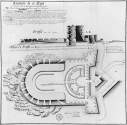 Project of a Fort on the Ile Cigogne, Archipel des Glenan, 1745